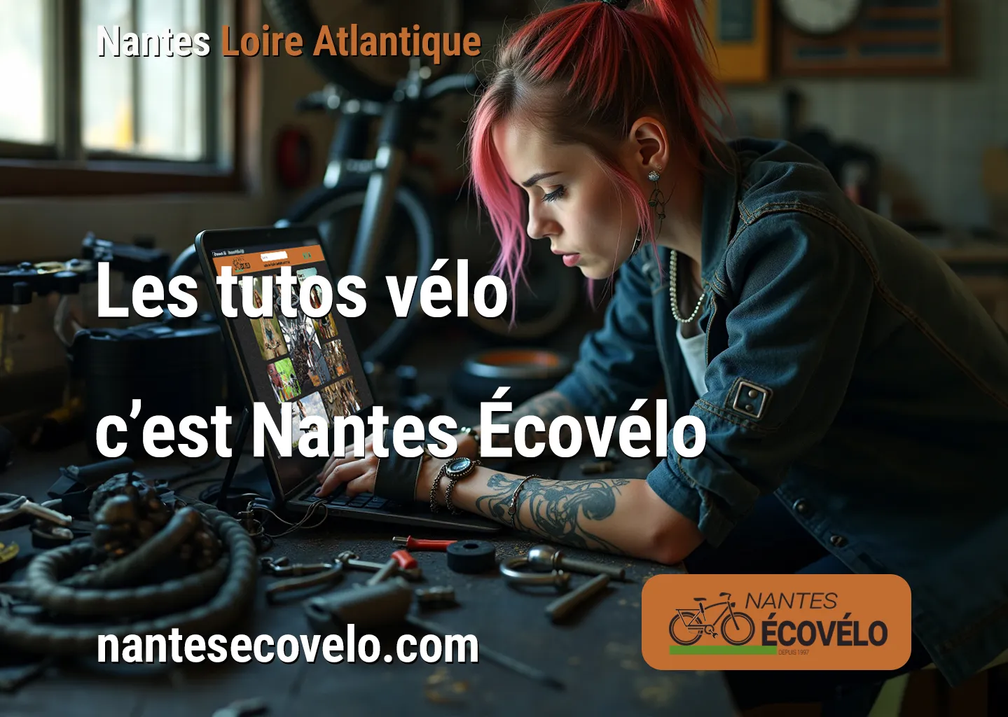 Les tutos nantes écovelo pour apprendre à entretenir et réparer son vélo chez soi